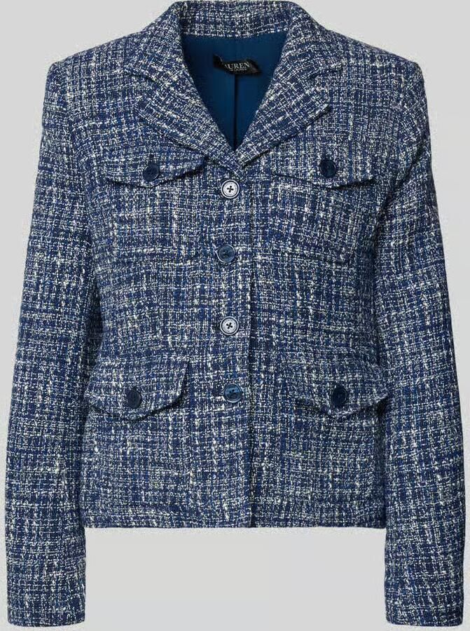 Lauren Ralph Lauren regular fit korte blazer van katoenmix - Foto 2