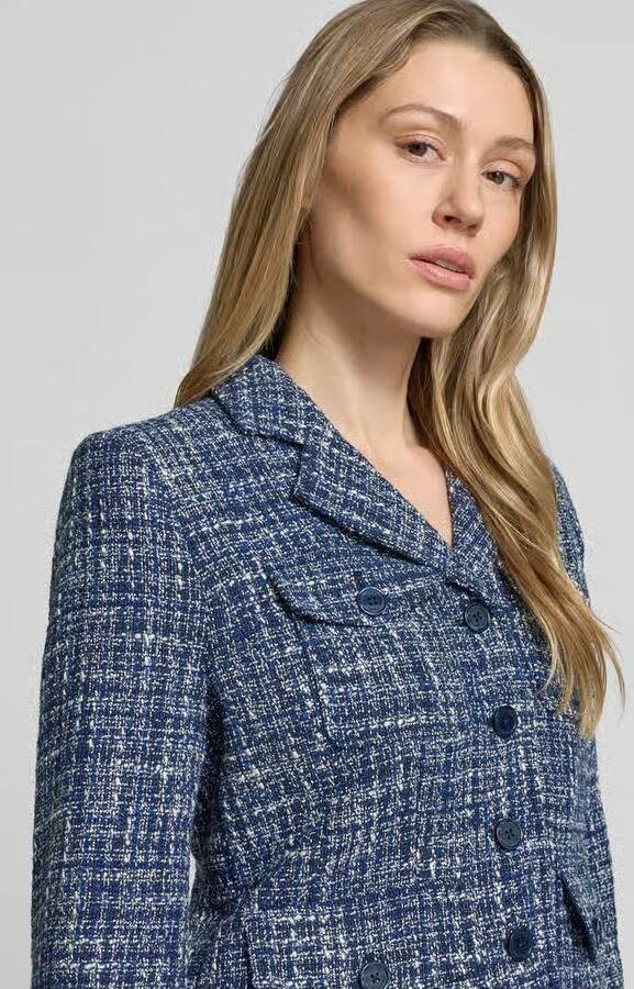 Lauren Ralph Lauren regular fit korte blazer van katoenmix