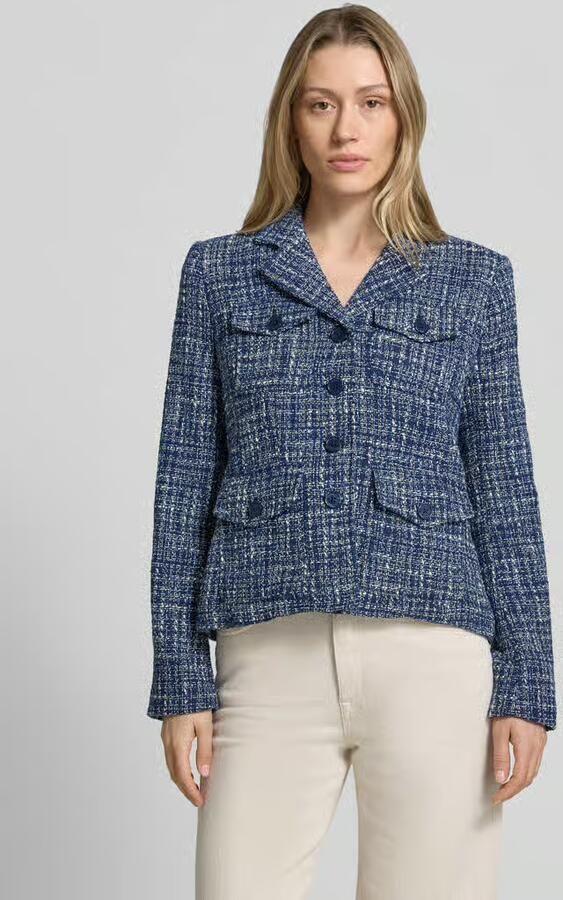 Lauren Ralph Lauren regular fit korte blazer van katoenmix - Foto 4