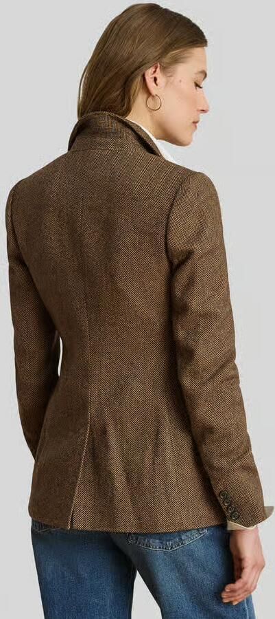 Lauren Ralph Lauren regular fit korte blazer van katoenmix - Foto 3