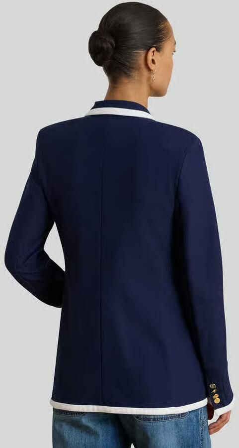 Lauren Ralph Lauren Regular fit lange blazer van katoenmix - Foto 3