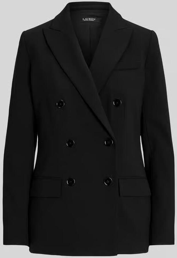Lauren Ralph Lauren Regular fit lange blazer van wol met schoudervullingen