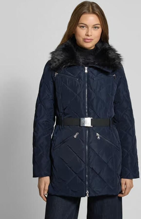 Lauren Ralph Lauren Regular fit lange donsjas met afneembare tailleriem - Foto 2