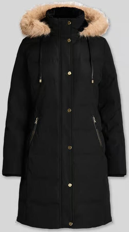 Lauren Ralph Lauren Regular fit lange donsjas met garnering van imitatiebont - Foto 2