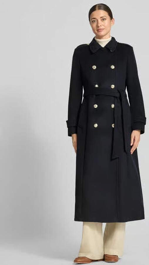 Lauren Ralph Lauren Regular fit lange jas met wol - Foto 2