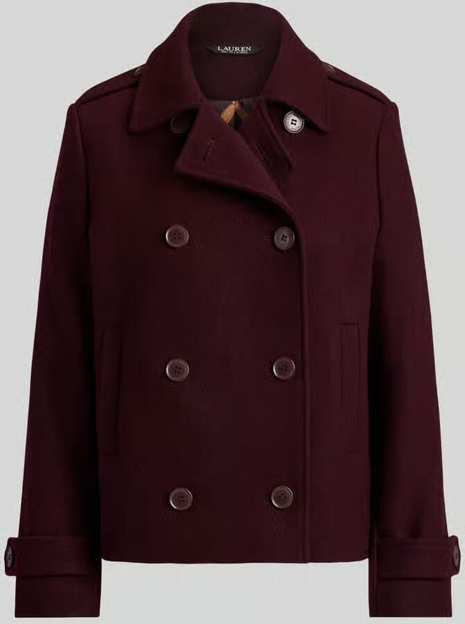 Lauren Ralph Lauren Regular fit lange jas van wolmix