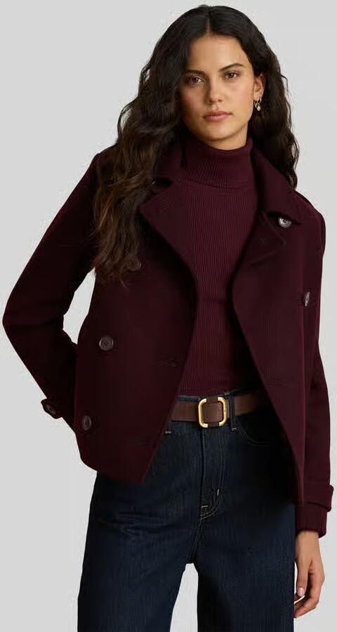 Lauren Ralph Lauren Regular fit lange jas van wolmix - Foto 3