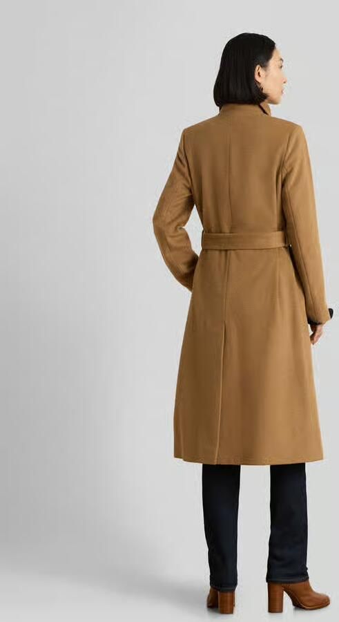 Lauren Ralph Lauren Regular fit lange jas van wolmix met wol en kasjmier - Foto 3