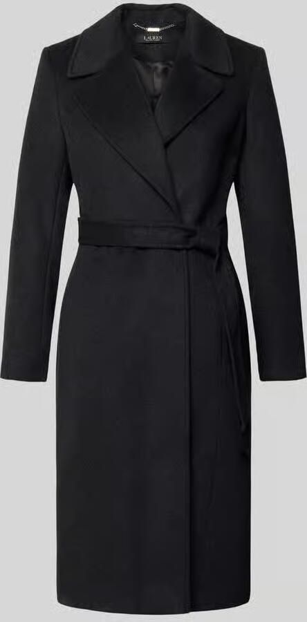 Lauren Ralph Lauren Regular fit lange jas van wolmix met wol en kasjmier