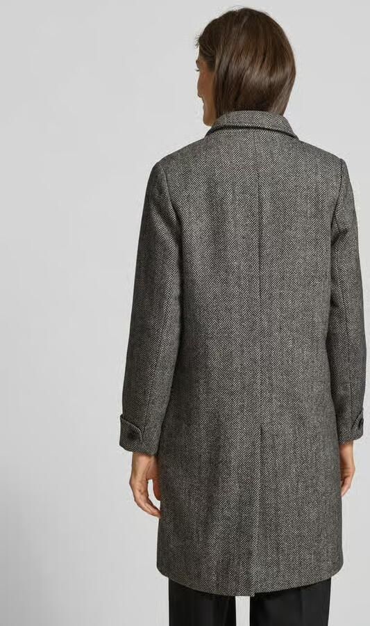 Lauren Ralph Lauren Regular fit lange wollen jas met reverskraag en klepzakken