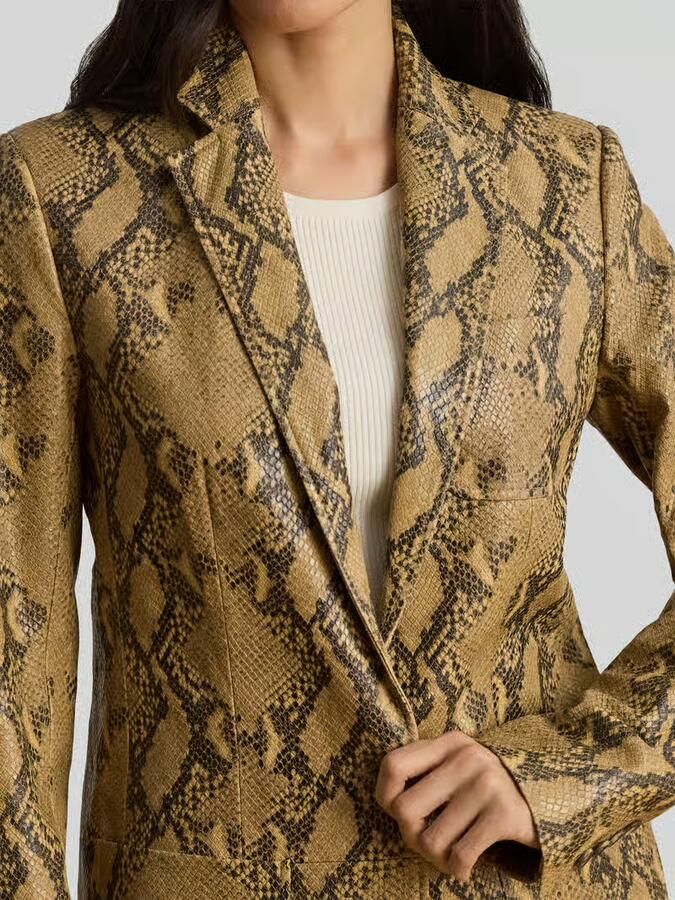 Lauren Ralph Lauren regular fit leren jack van echt lamsleer