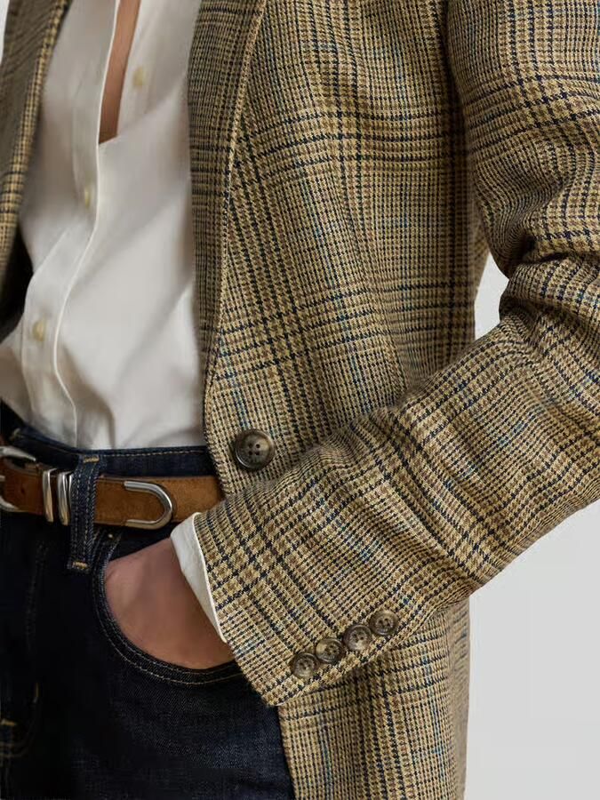 Lauren Ralph Lauren Regular fit longblazer van puur linnen