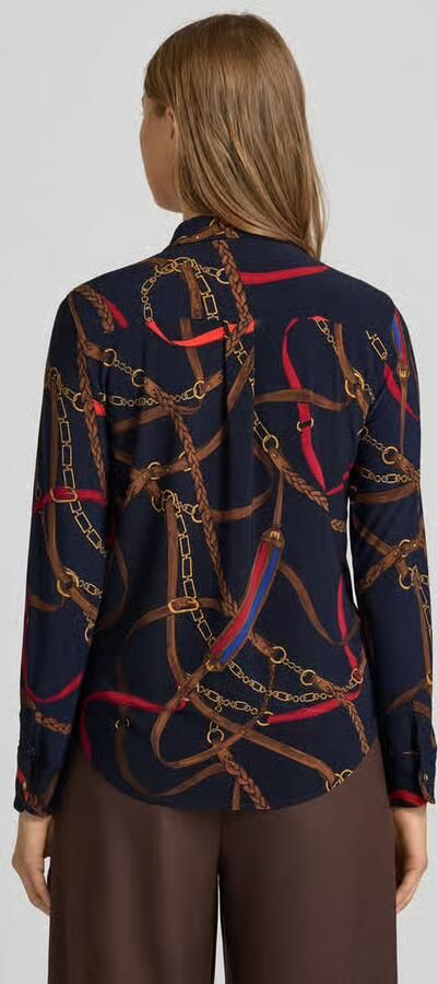 Lauren Ralph Lauren Regular fit overhemdblouse in all-over look model 'DAQUANE' - Foto 4