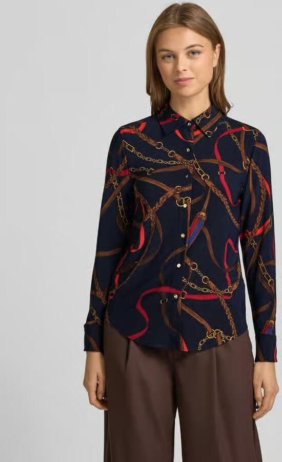 Lauren Ralph Lauren Regular fit overhemdblouse in all-over look model 'DAQUANE' - Foto 3