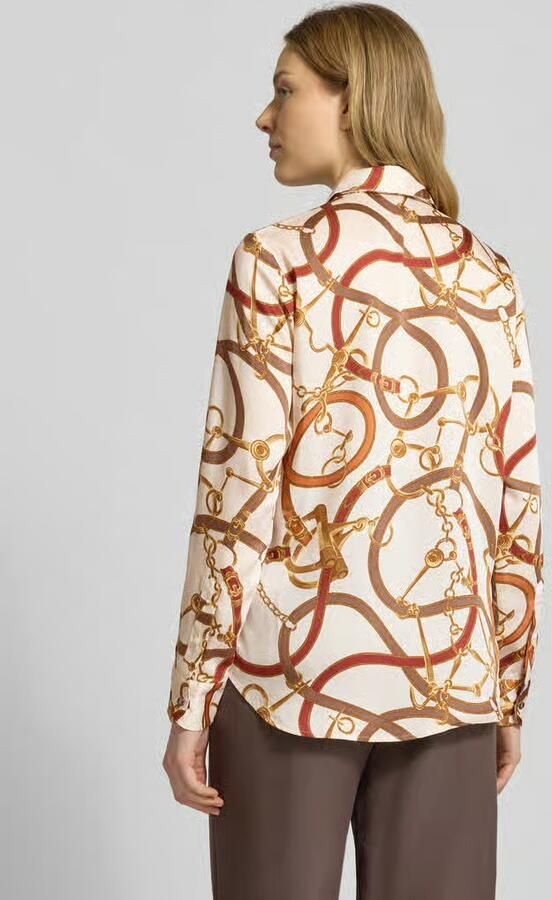 Lauren Ralph Lauren Regular fit overhemdblouse met blinde knoopsluiting
