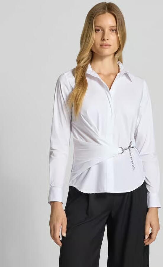 Lauren Ralph Lauren Regular fit overhemdblouse met kettingdetail model 'Coniah' - Foto 2