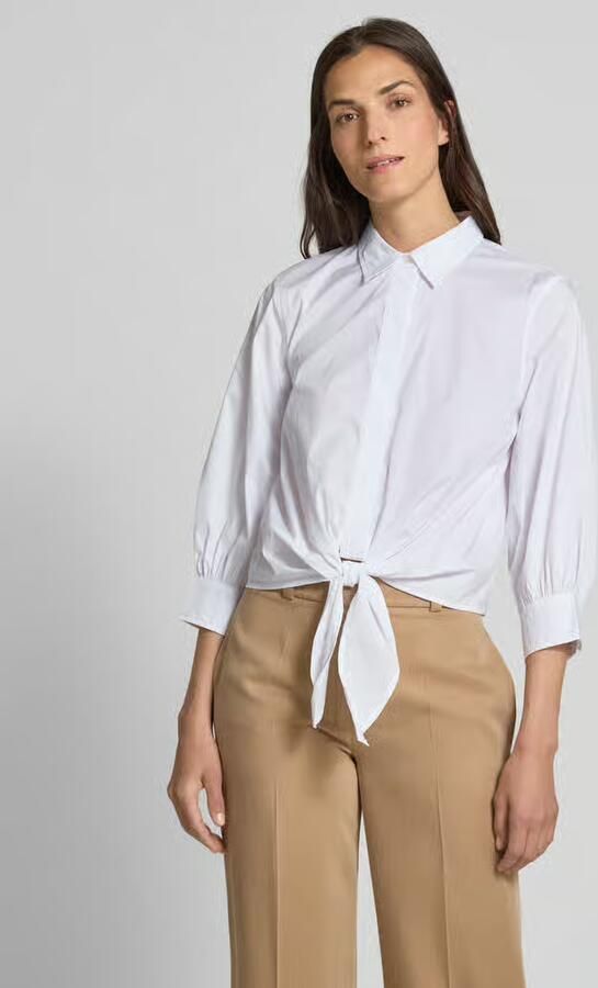 Lauren Ralph Lauren Regular fit overhemdblouse met knoopdetail model 'MOCHELL' - Foto 6
