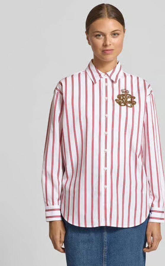 Lauren Ralph Lauren Regular fit overhemdblouse met labelapplicatie model 'KOTTA' - Foto 2