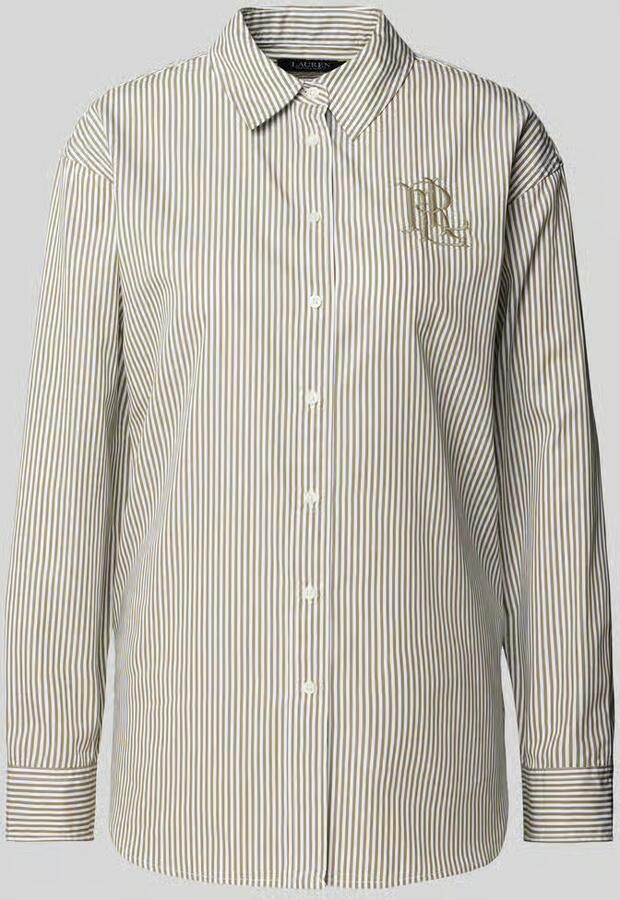 Lauren Ralph Lauren Regular fit overhemdblouse met logostitching model 'KOTTA' - Foto 2