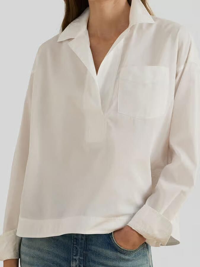 Lauren Ralph Lauren Regular fit overhemdblouse van puur katoen - Foto 2