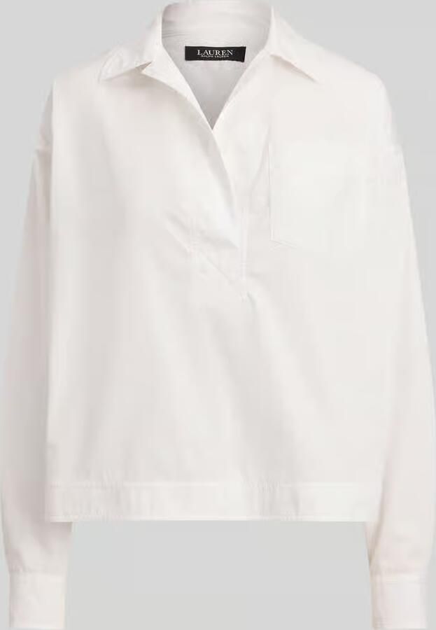 Lauren Ralph Lauren Regular fit overhemdblouse van puur katoen
