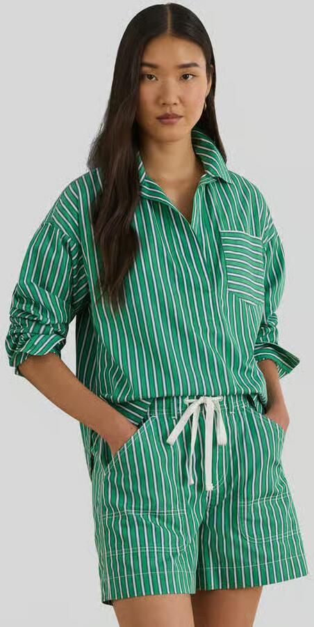 Lauren Ralph Lauren Regular Fit overhemdblouse van puur katoen - Foto 2