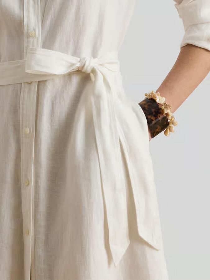 Lauren Ralph Lauren regular fit overhemdjurk van puur katoen