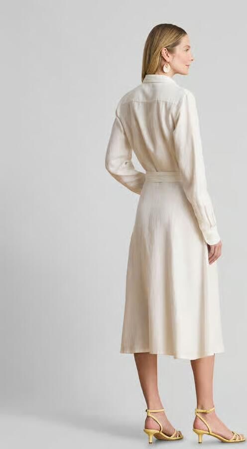 Lauren Ralph Lauren regular fit overhemdjurk van puur katoen - Foto 3