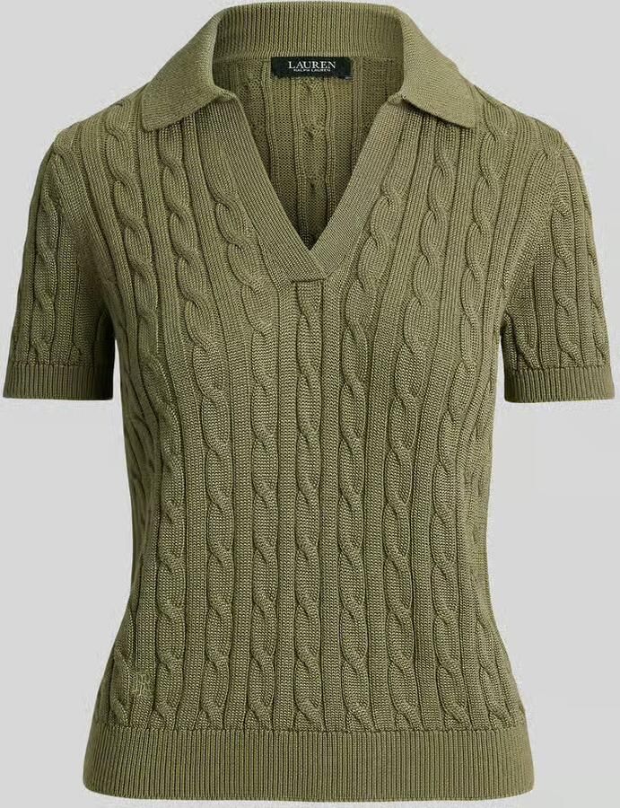 Lauren Ralph Lauren regular fit poloshirt van geweven katoenmix - Foto 2