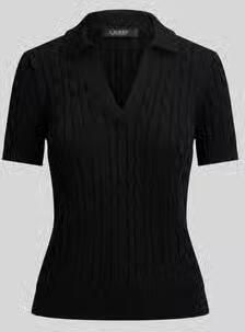 Lauren Ralph Lauren regular fit poloshirt van geweven katoenmix