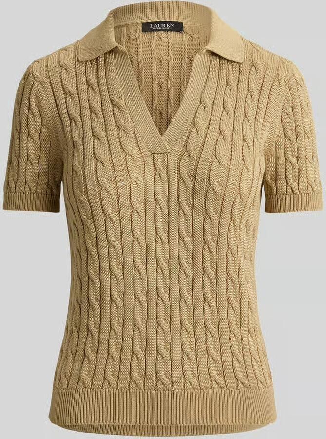 Lauren Ralph Lauren regular fit poloshirt van geweven katoenmix - Foto 2