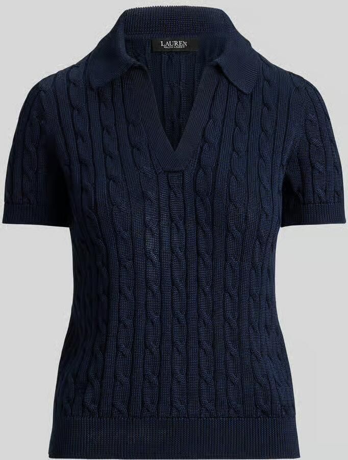 Lauren Ralph Lauren regular fit poloshirt van geweven katoenmix - Foto 2