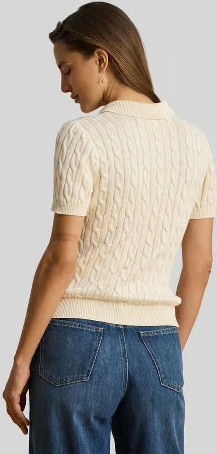 Lauren Ralph Lauren regular fit poloshirt van geweven katoenmix - Foto 3