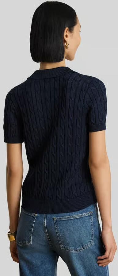 Lauren Ralph Lauren regular fit poloshirt van geweven katoenmix - Foto 3