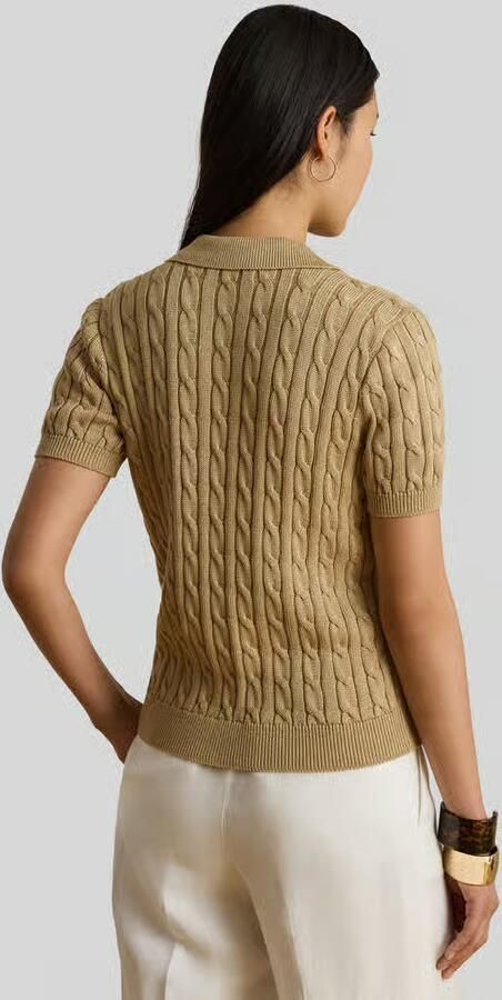 Lauren Ralph Lauren regular fit poloshirt van geweven katoenmix - Foto 2