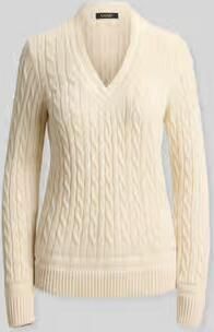 Lauren Ralph Lauren regular fit pullover van katoenmix met gestikt logo