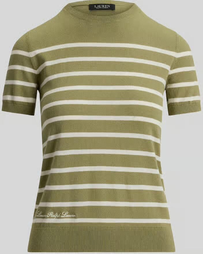 Lauren Ralph Lauren regular fit pullover van katoenmix met korte mouwen - Foto 2