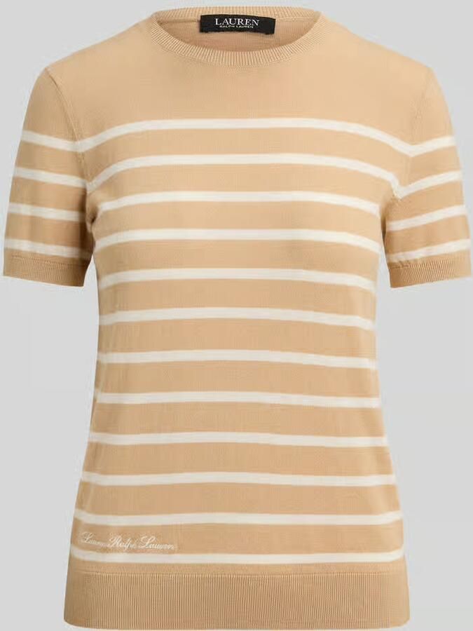 Lauren Ralph Lauren regular fit pullover van katoenmix met korte mouwen - Foto 2