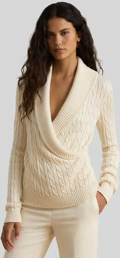 Lauren Ralph Lauren Regular fit pullover van mix van katoen en viscose - Foto 3