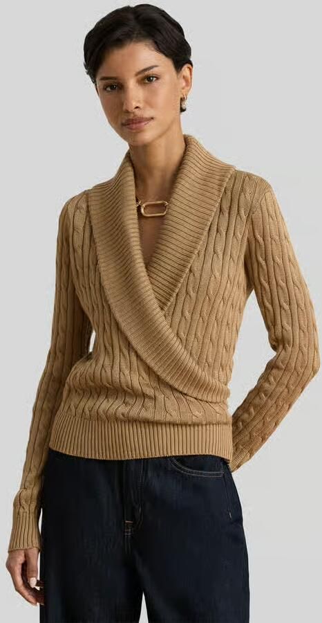 Lauren Ralph Lauren Regular fit pullover van mix van katoen en viscose - Foto 2