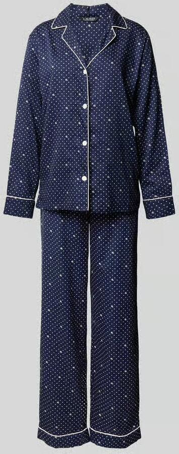 Lauren Ralph Lauren Regular fit pyjama-set van katoen- en viscosemix