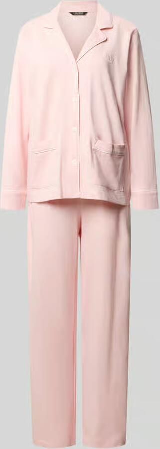 Lauren Ralph Lauren Regular fit pyjamaset van puur katoen