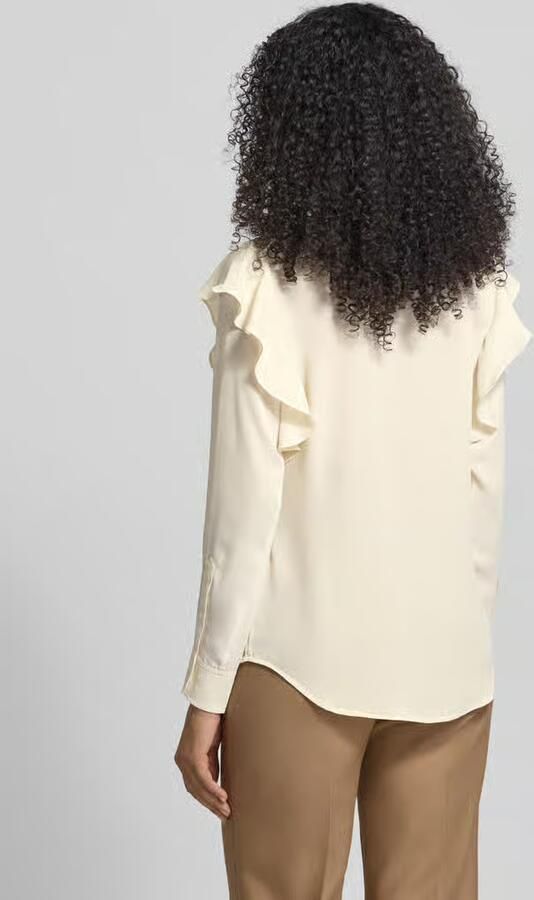 Lauren Ralph Lauren Regular fit strikblouse met volants model 'CHALON'
