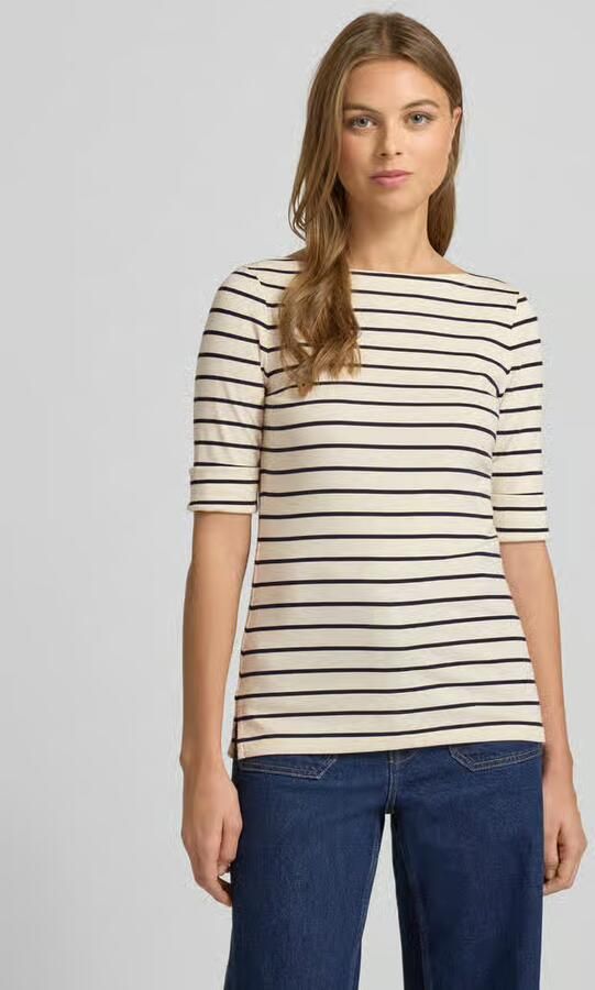 Lauren Ralph Lauren Regular fit t-shirt van katoenmix model 'JUDY' - Foto 2
