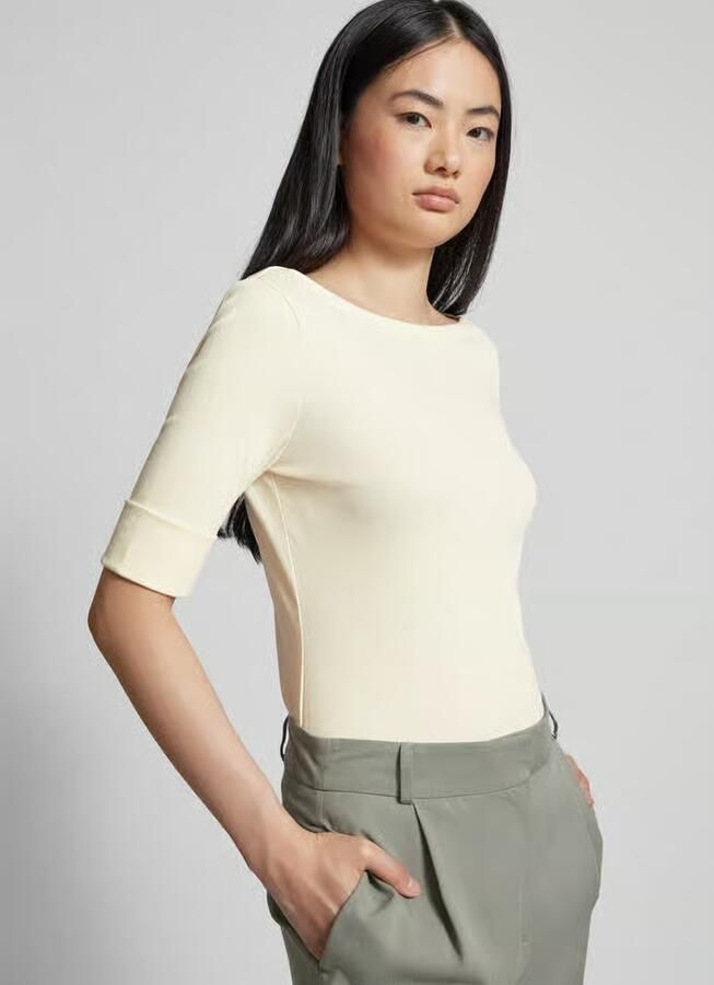 Lauren Ralph Lauren Regular fit T-shirt met boothals model 'JUDY'