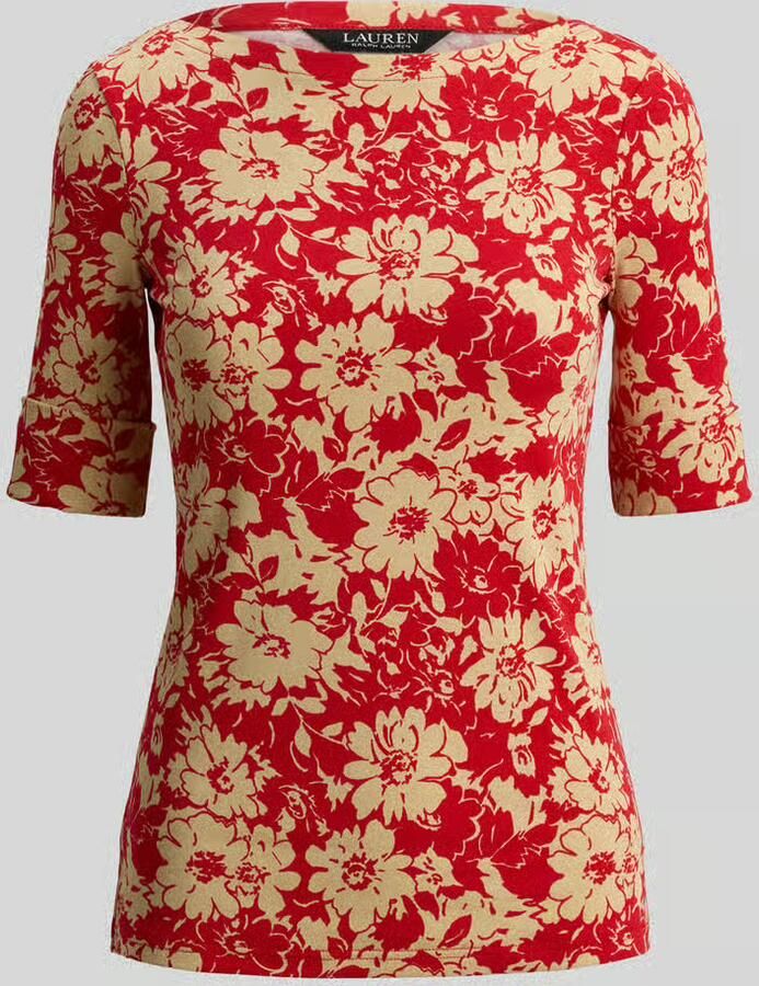 Lauren Ralph Lauren regular fit T-shirt van katoenmix - Foto 2