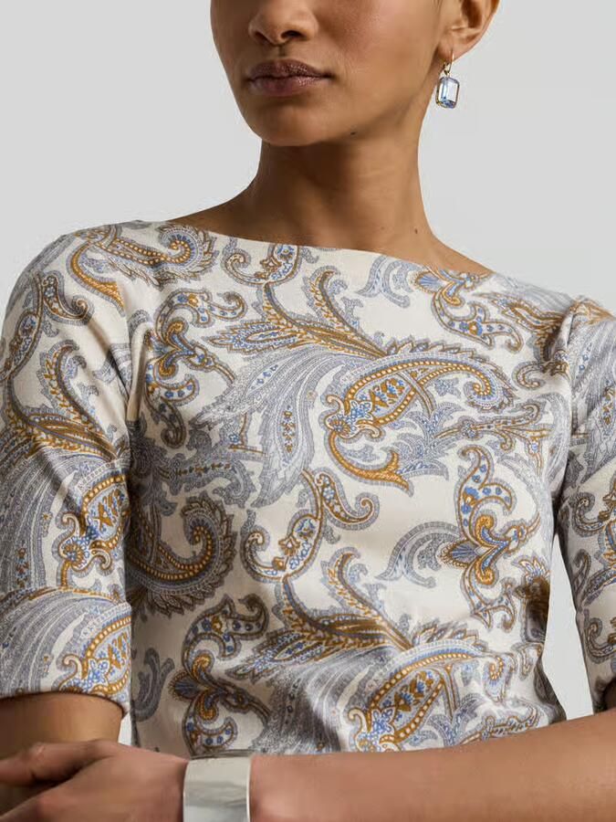 Lauren Ralph Lauren regular fit T-shirt van katoenmix