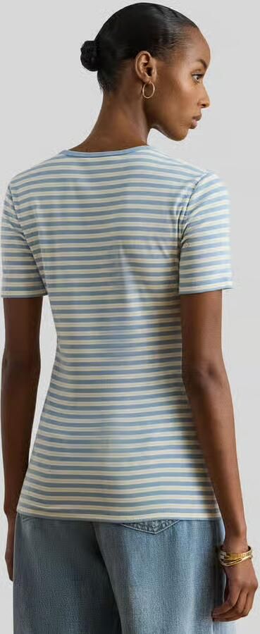 Lauren Ralph Lauren regular fit T-shirt van katoenmix - Foto 3