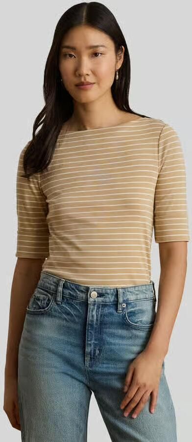 Lauren Ralph Lauren regular fit T-shirt van katoenmix - Foto 4