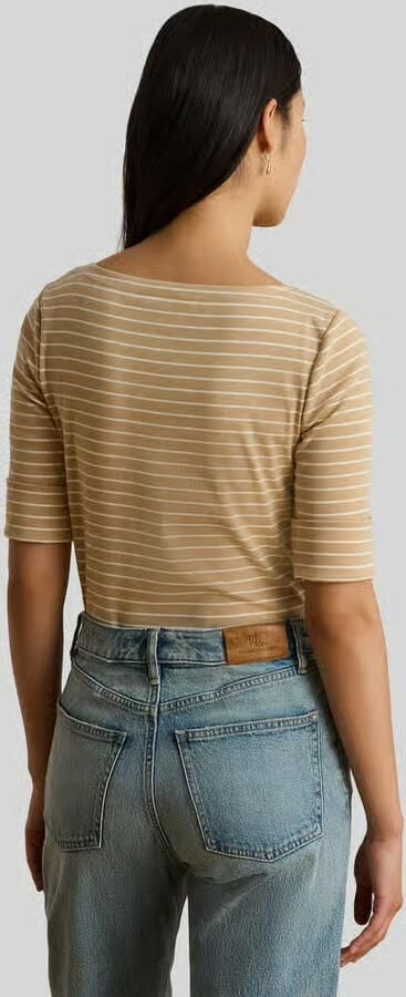 Lauren Ralph Lauren regular fit T-shirt van katoenmix